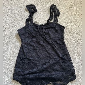 Oh! Bo! Black Lace Top